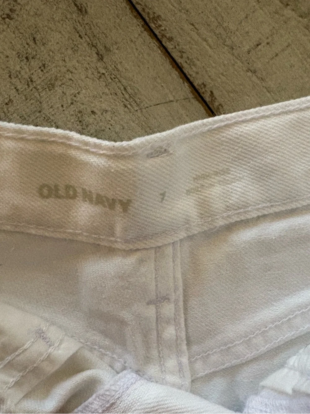 Old Navy White Denim Kids Cutoff Shorts